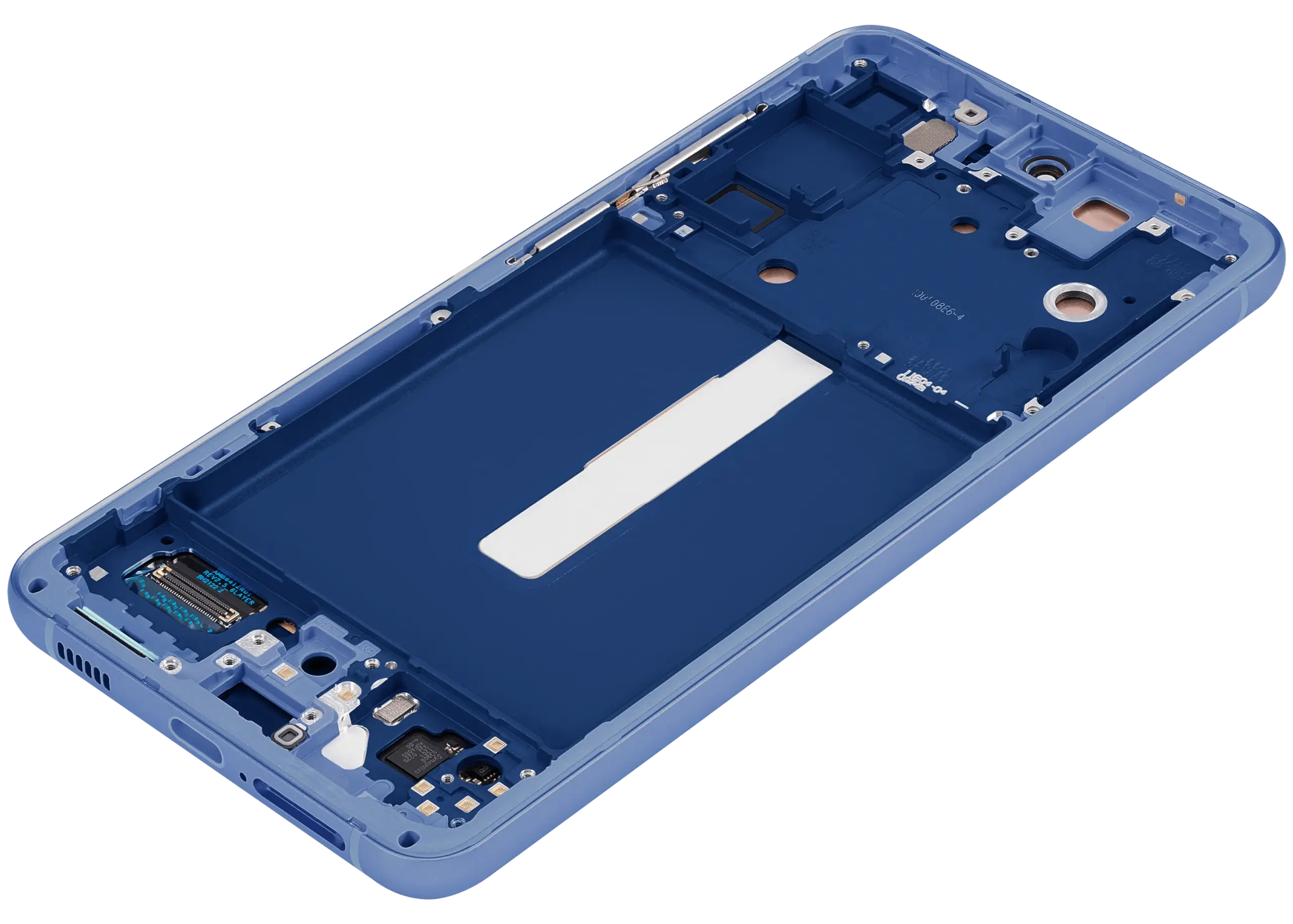 OLED Display mit Rahmen für Samsung Galaxy S21 FE 5G (US & International Version) (Aftermarket Plus) (120Hz) (Blue (Blau)) – Bild 2