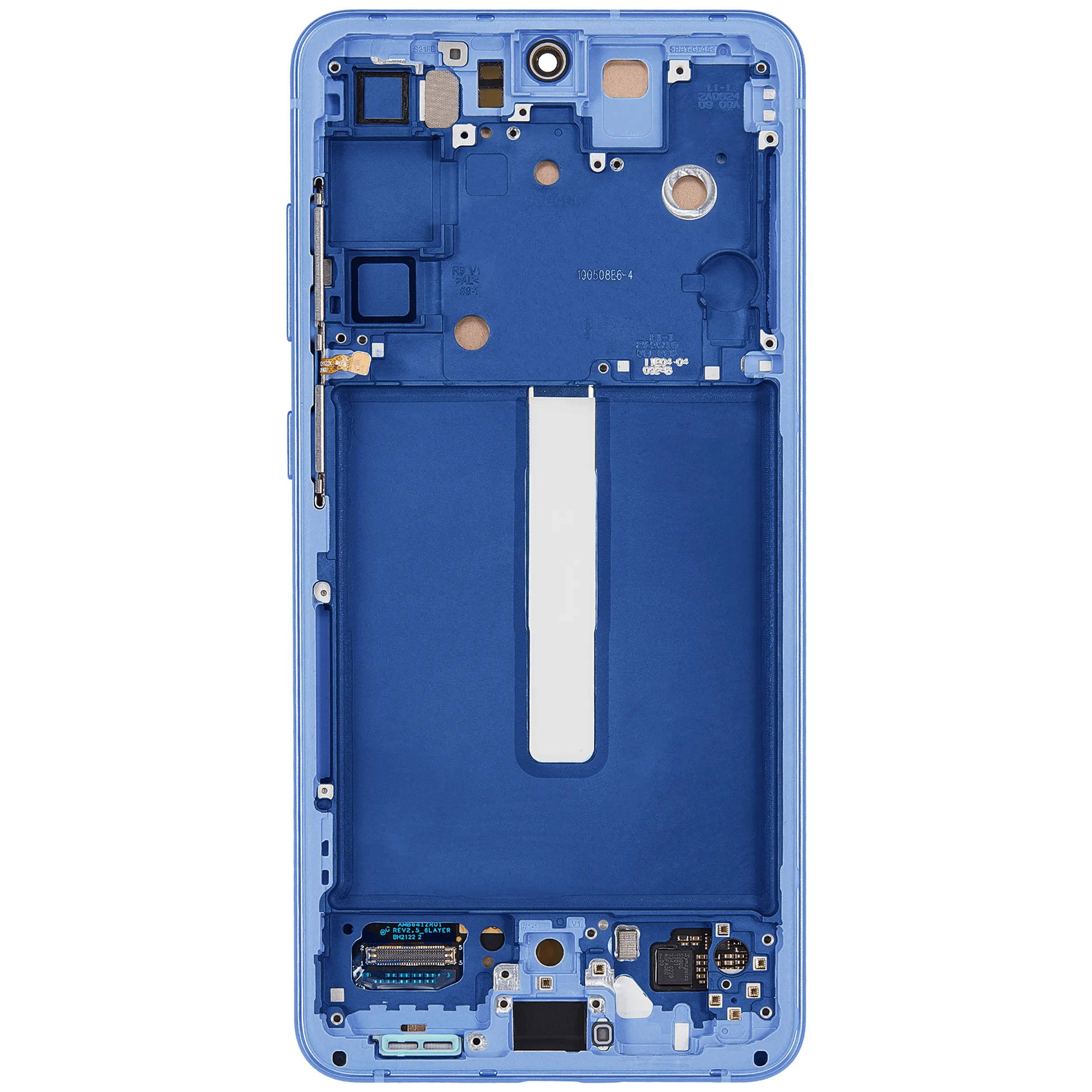 OLED Display mit Rahmen für Samsung Galaxy S21 FE 5G (US & International Version) (Aftermarket Plus) (120Hz) (Blue (Blau)) – Bild 4