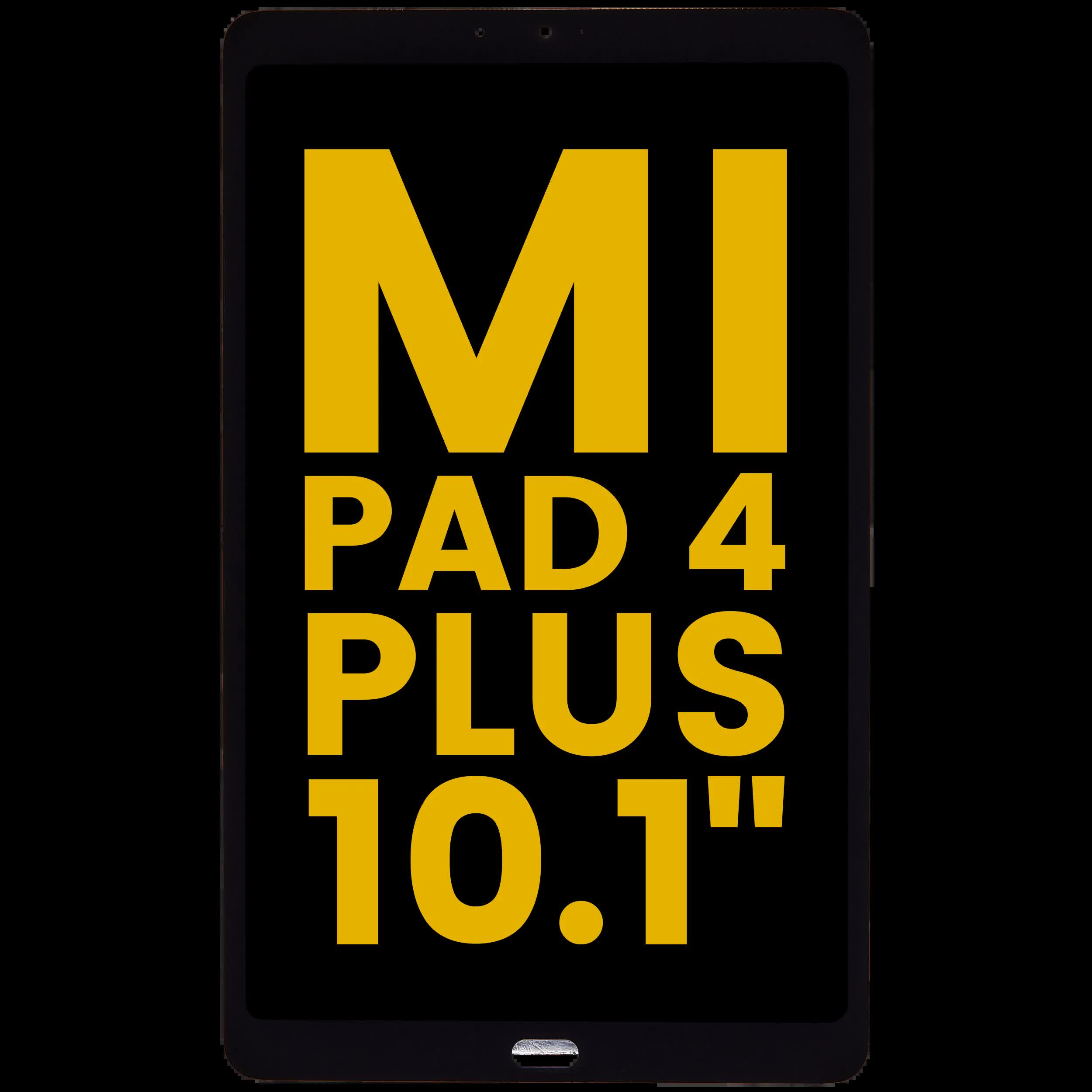 LCD Display ohne Rahmen für Xiaomi Mi Pad 4 Plus 10.1'' (professionell aufgearbeitet) (Black (Schwarz))