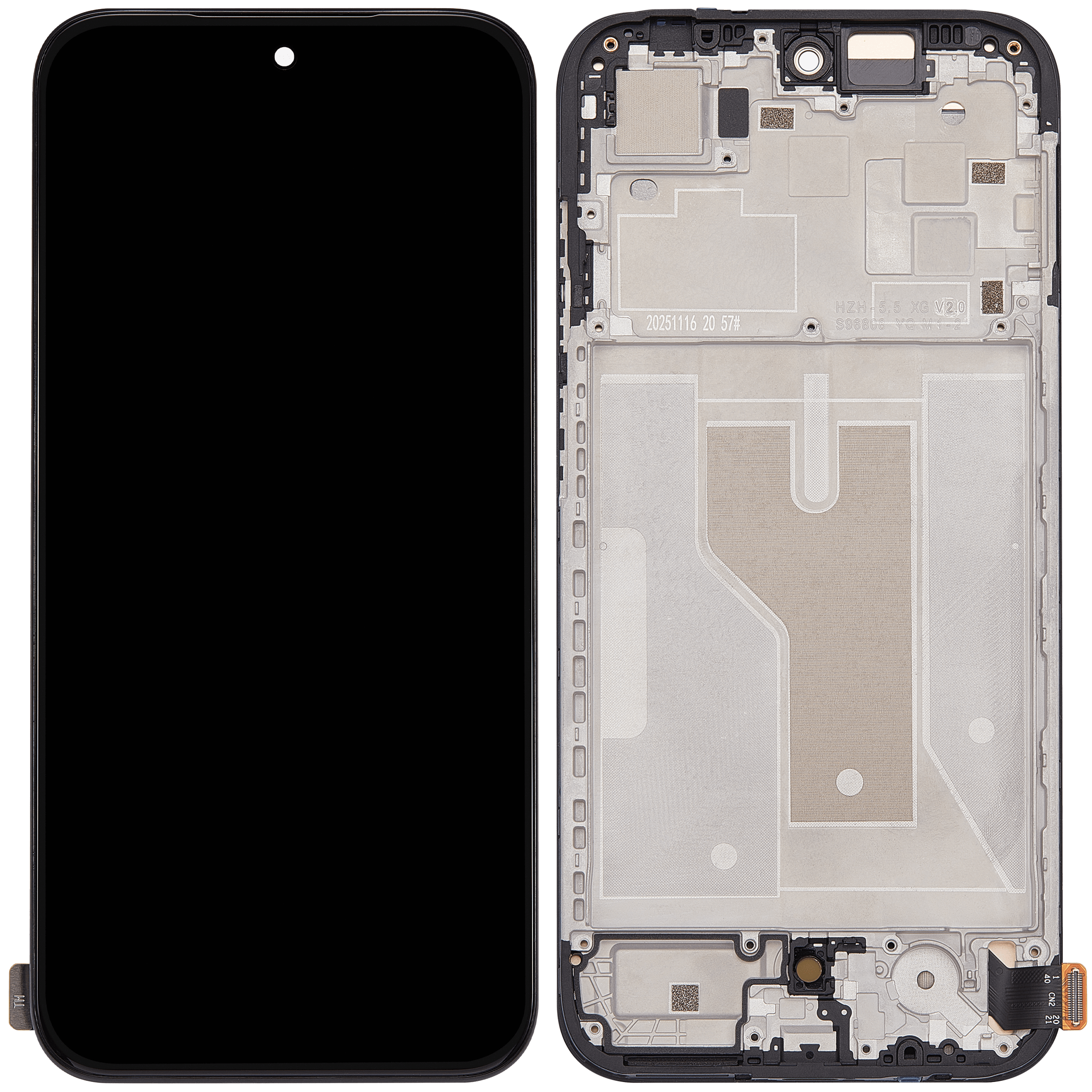 OLED Display mit Rahmen für Motorola G67 (XT2621-2 / 2026) / G77 (XT2621-4 / 2026) (professionell aufgearbeitet) – Bild 2