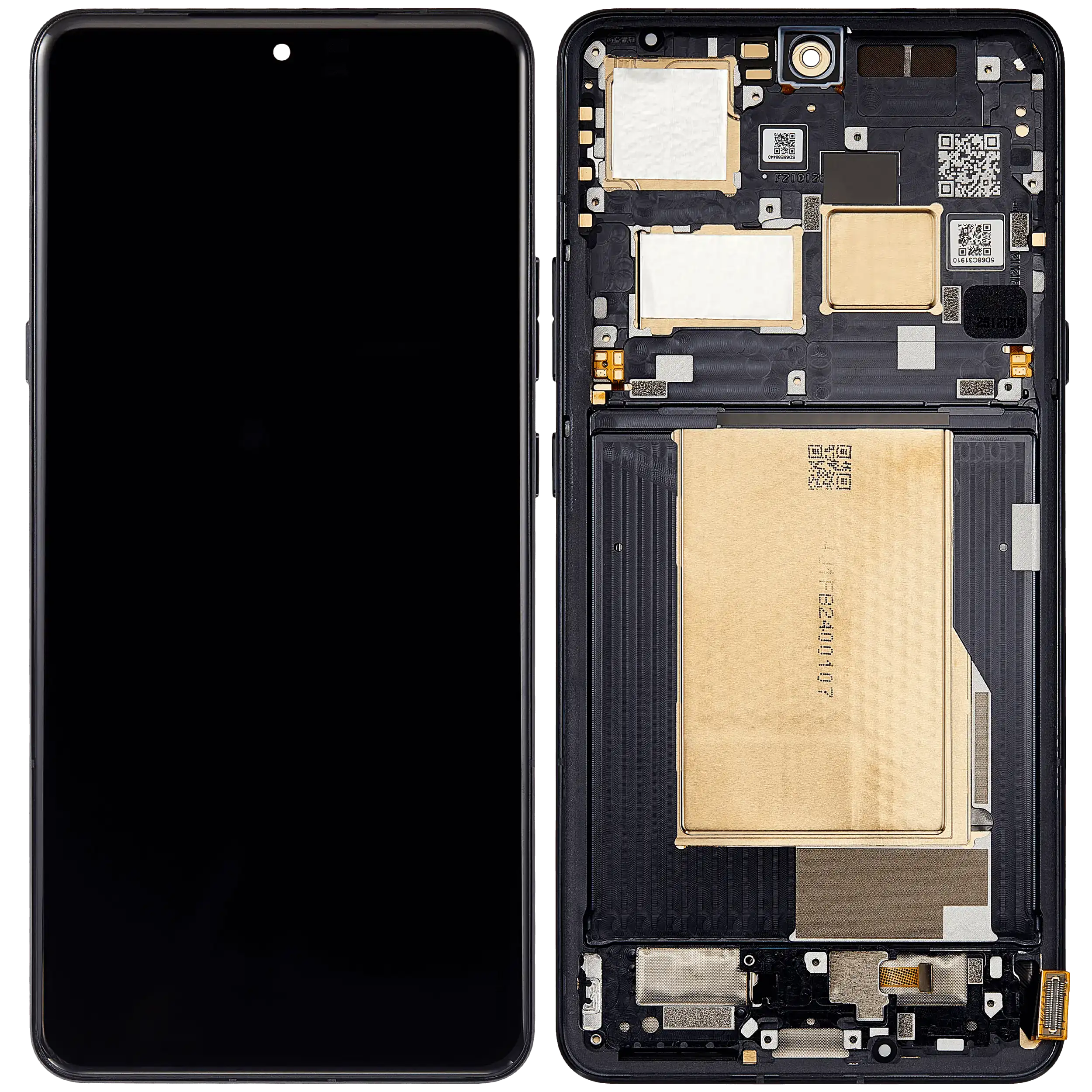 OLED Display mit Rahmen für Motorola Moto Signature (XT2603/ 2026) (professionell aufgearbeitet) (Carbon) – Bild 2