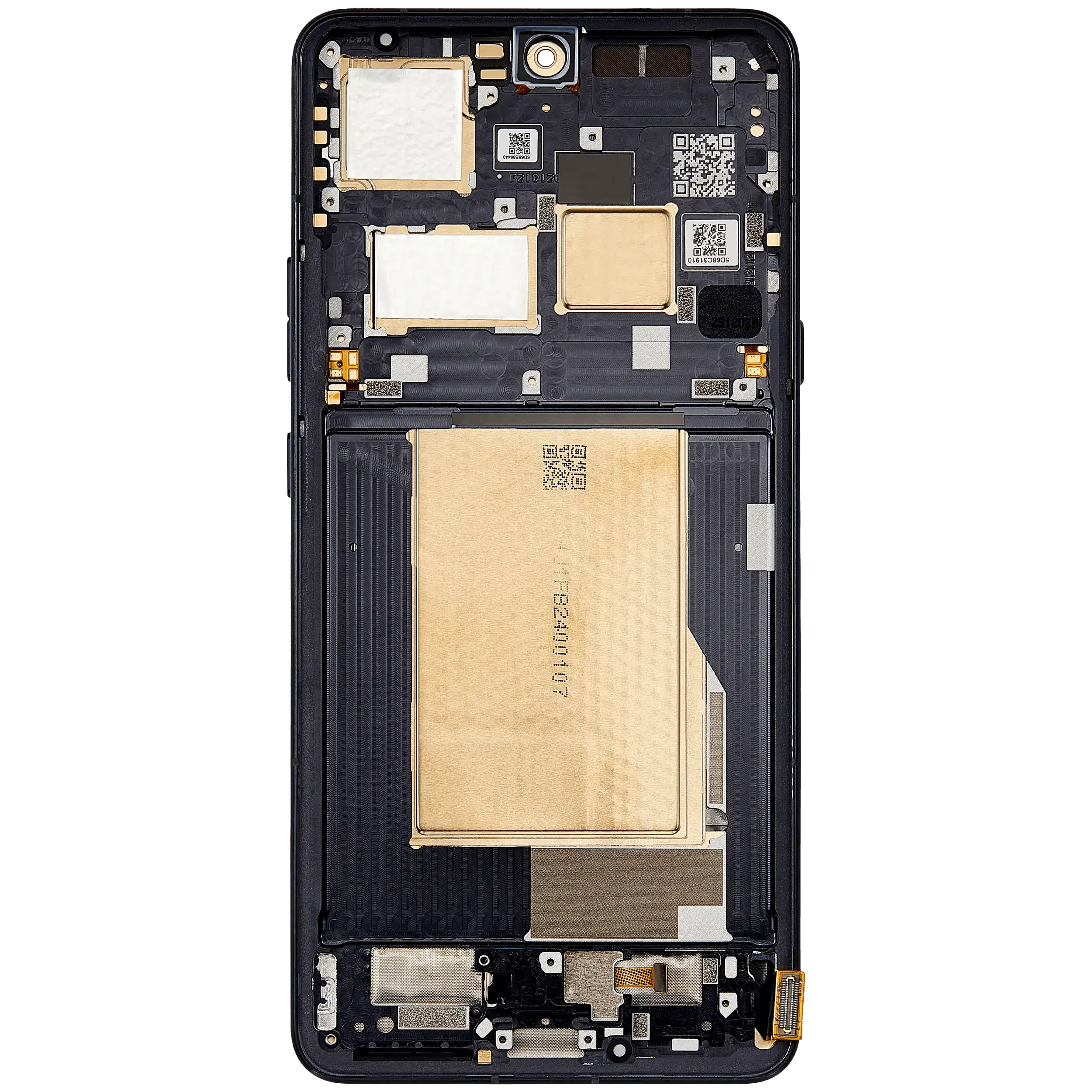 OLED Display mit Rahmen für Motorola Moto Signature (XT2603/ 2026) (professionell aufgearbeitet) (Carbon) – Bild 4