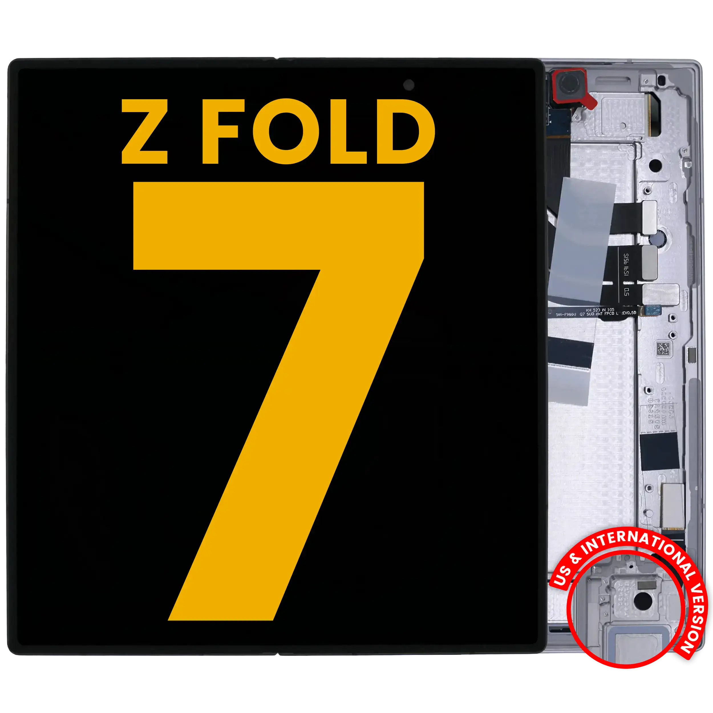Inner OLED Display mit Rahmen für Samsung Galaxy Z Fold 7 5G (US & International) (professionell aufgearbeitet) (Mint) – Bild 4