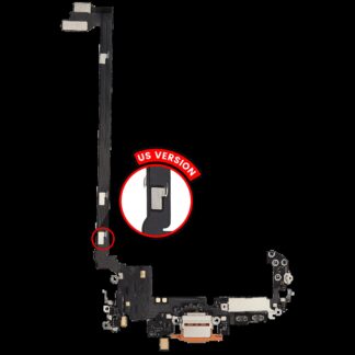 Ladebuchse Flexkabel für iPhone 17 Pro max (Aftermarket Plus) (US-Version) (Cosmic Orange)