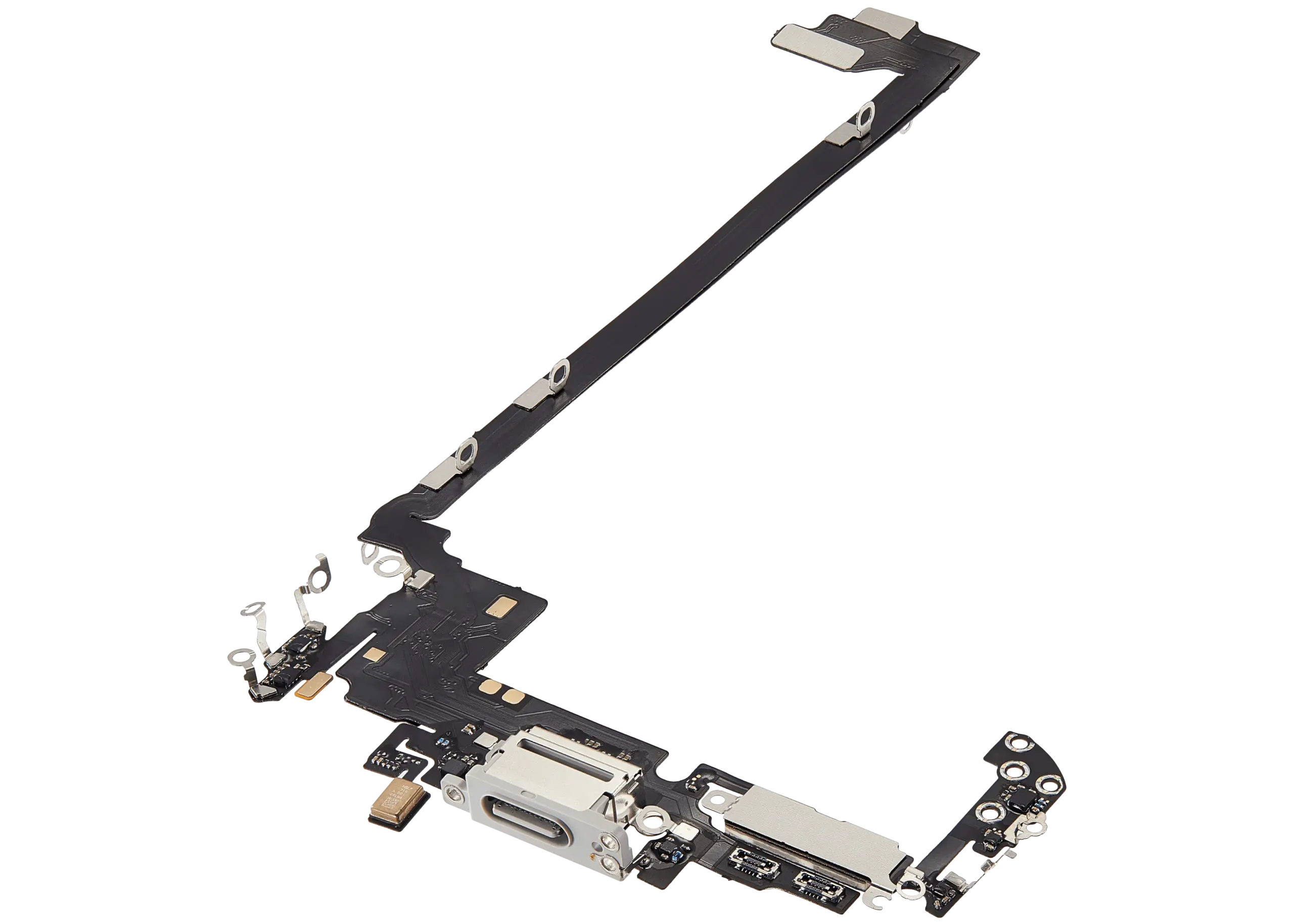 Ladebuchse Flexkabel für iPhone 17 Pro max (Aftermarket Plus) (US-Version) (Silver (Silber)) – Bild 2