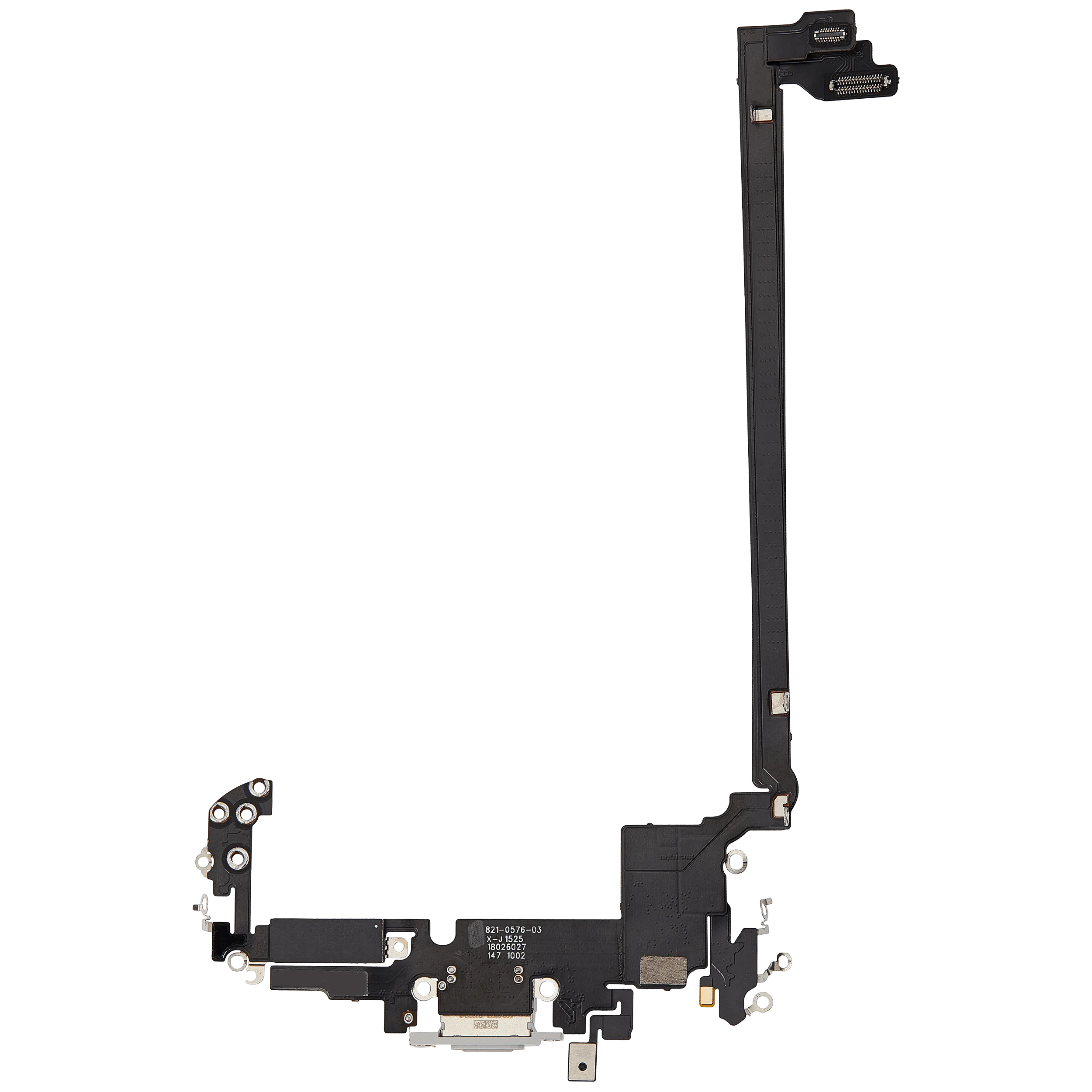 Ladebuchse Flexkabel für iPhone 17 Pro max (Aftermarket Plus) (US-Version) (Silver (Silber)) – Bild 3