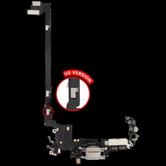 Ladebuchse Flexkabel für iPhone 17 Pro max (Aftermarket Plus) (US-Version) (Silver (Silber))