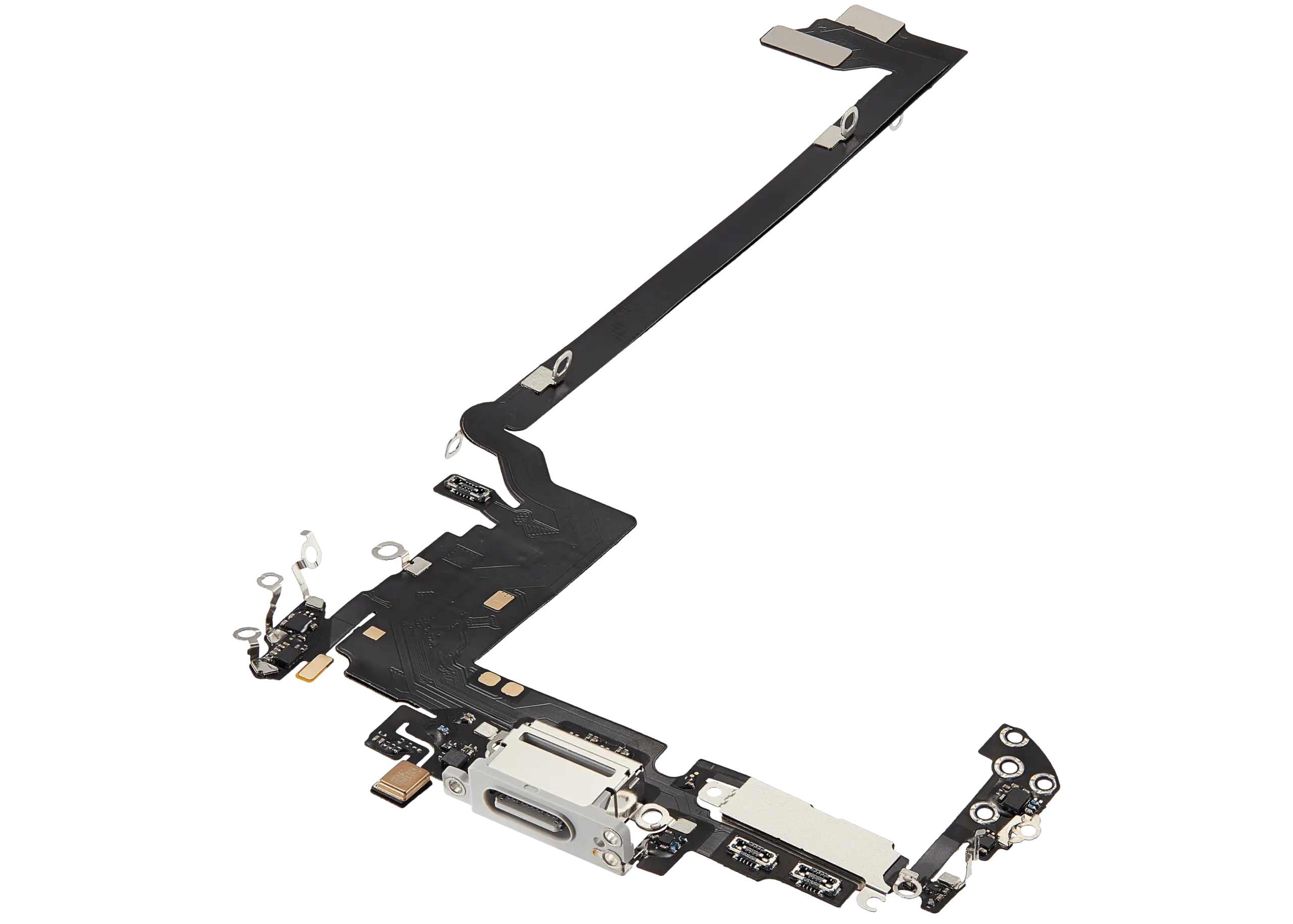 Ladebuchse Flexkabel für iPhone 17 Pro max (Aftermarket Plus) (International Version) (Silver (Silber)) – Bild 2