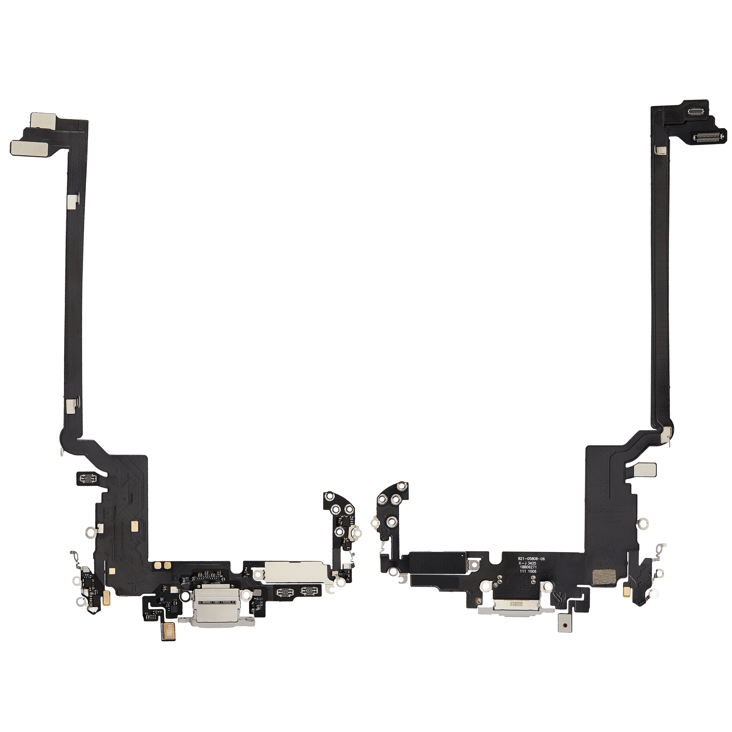 Ladebuchse Flexkabel für iPhone 17 Pro max (Aftermarket Plus) (International Version) (Silver (Silber)) – Bild 4