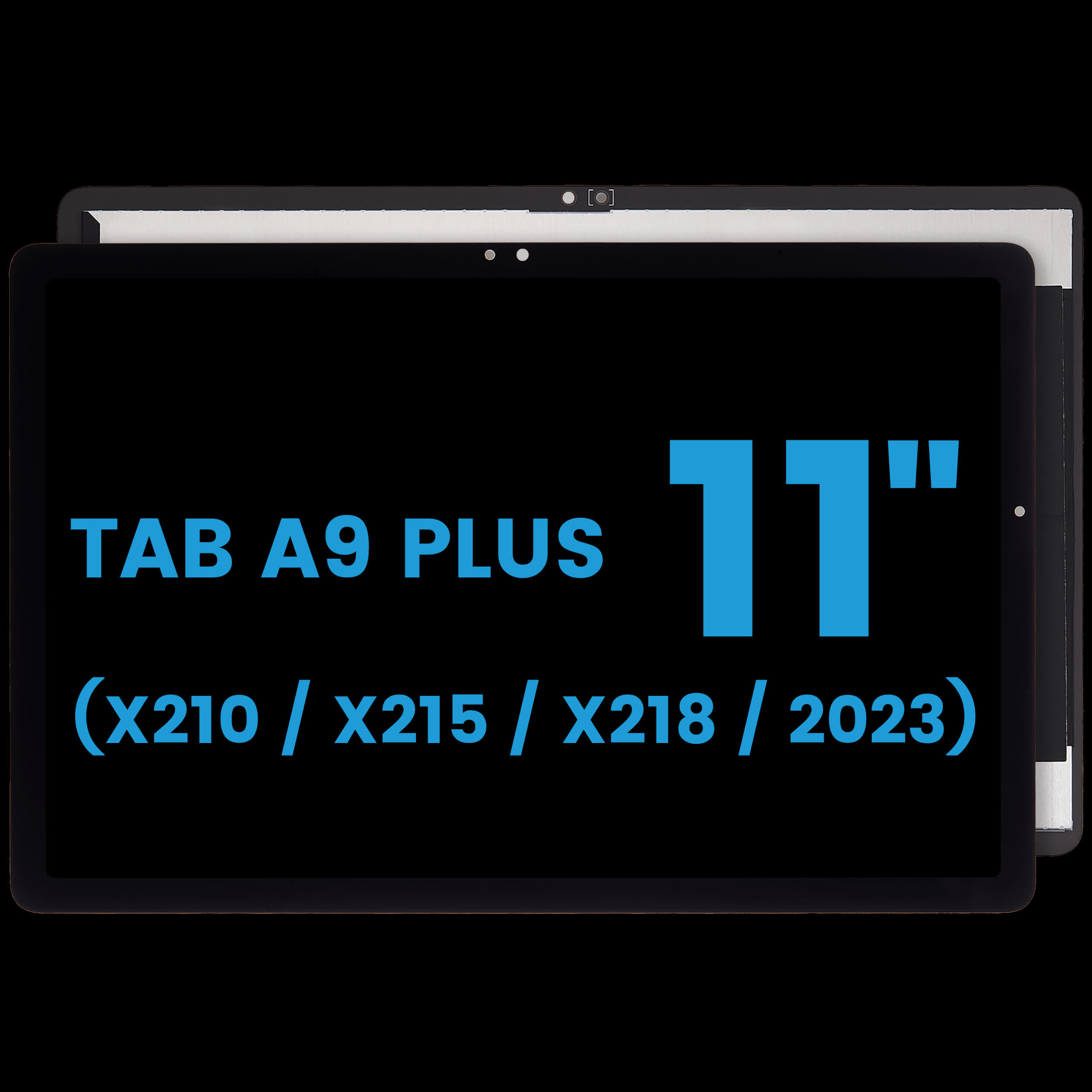 LCD Display ohne Rahmen für Samsung Galaxy Tab A9 Plus 11.0" (X210 / X215 / X218) (2023) (Aftermarket) (Black (Schwarz))
