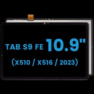 LCD Display ohne Rahmen für Samsung Galaxy Tab S9 FE 10.9" (X510 / X516) (2023) (Aftermarket) (Black (Schwarz))
