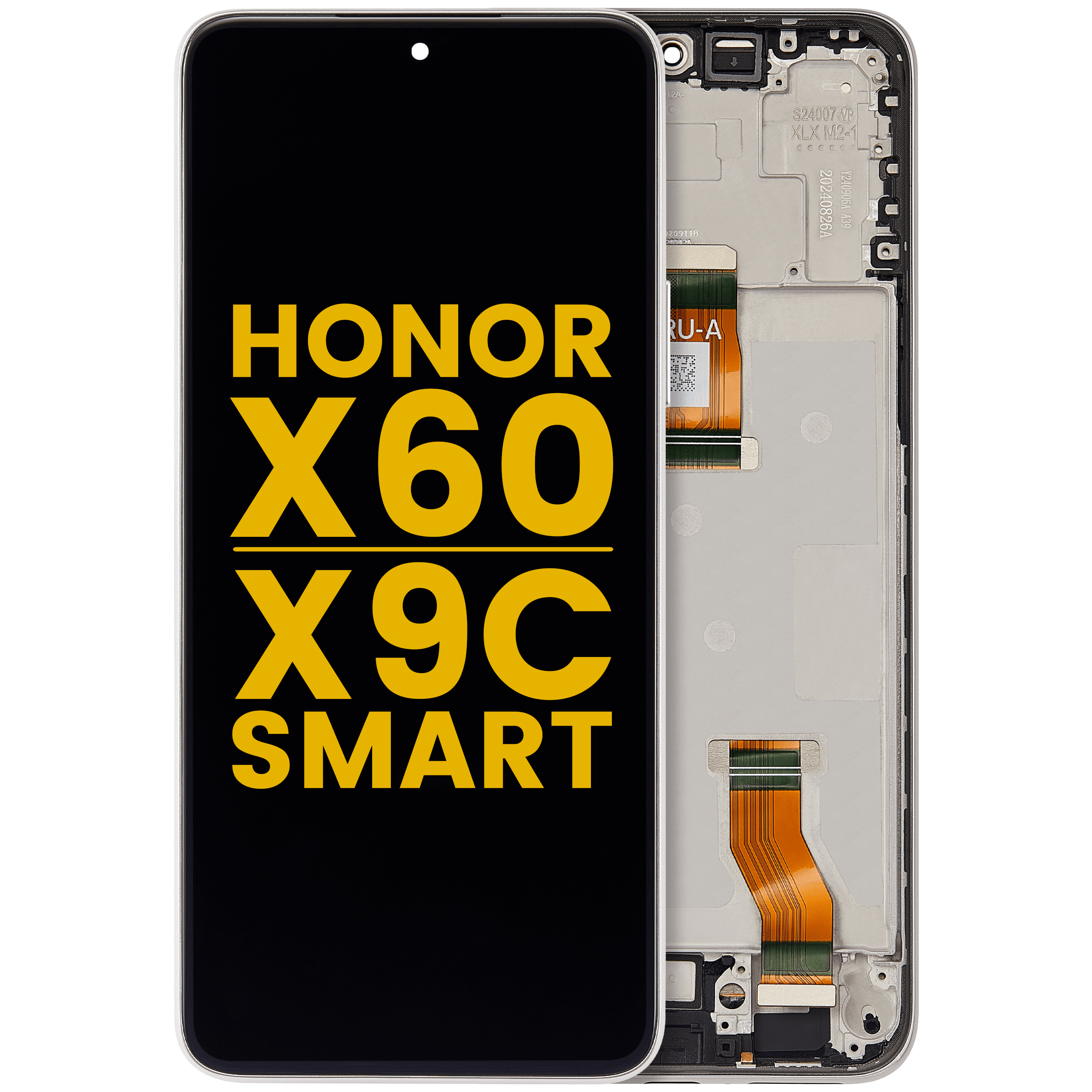 LCD Display mit Rahmen für Honor X60 / X9c Smart (professionell aufgearbeitet) (Black (Schwarz)) – Bild 4