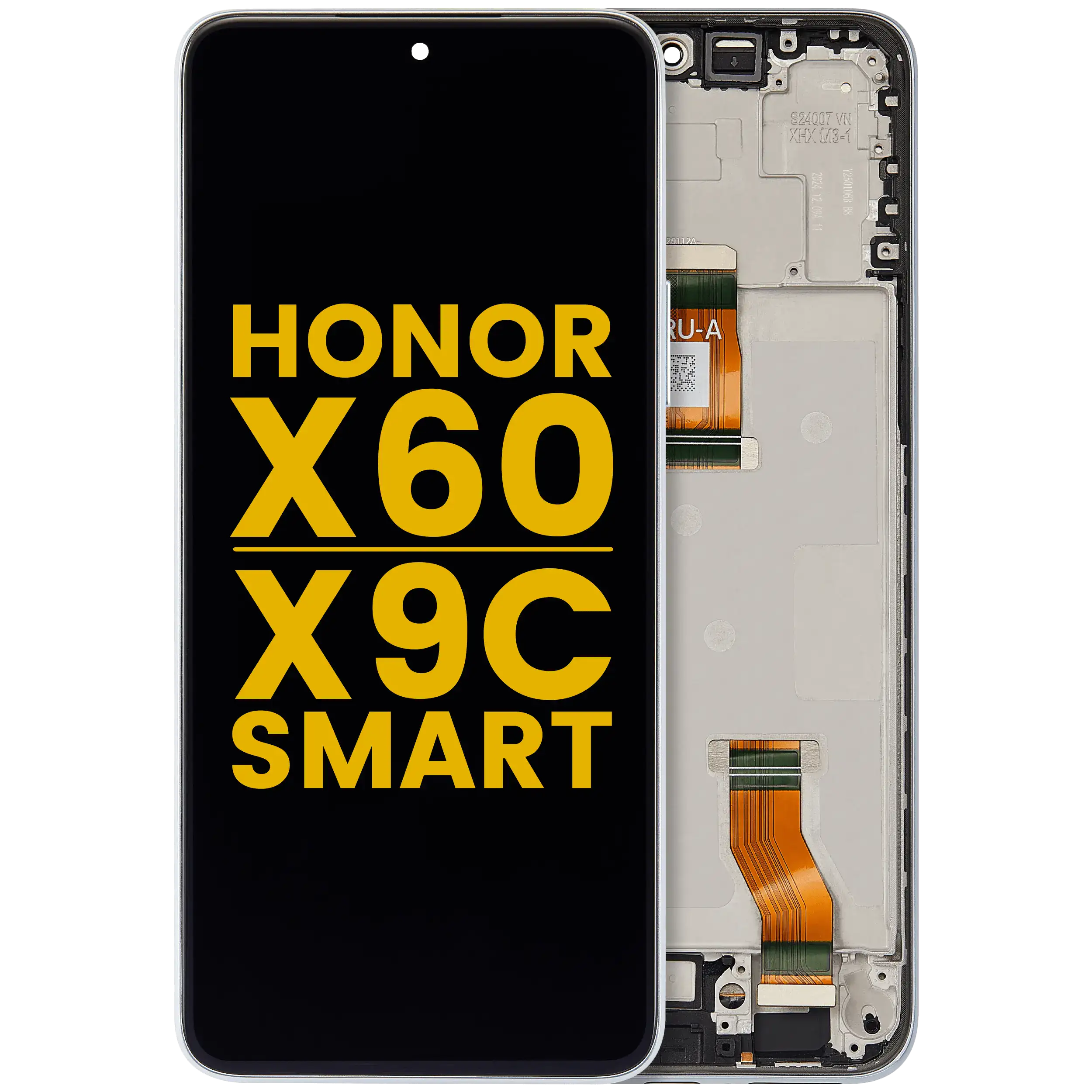 LCD Display mit Rahmen für Honor X60 / X9c Smart (professionell aufgearbeitet) (Black (Schwarz)) – Bild 5