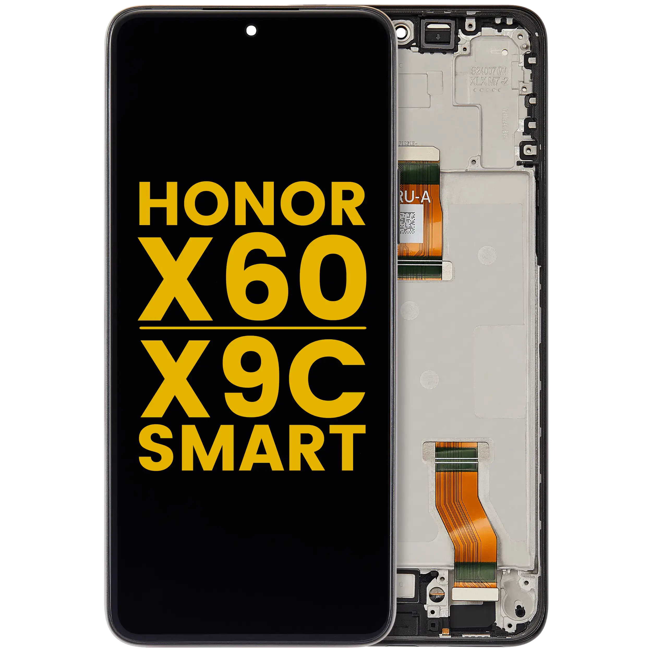 LCD Display mit Rahmen für Honor X60 / X9c Smart (professionell aufgearbeitet) (Silver (Silber)) – Bild 4