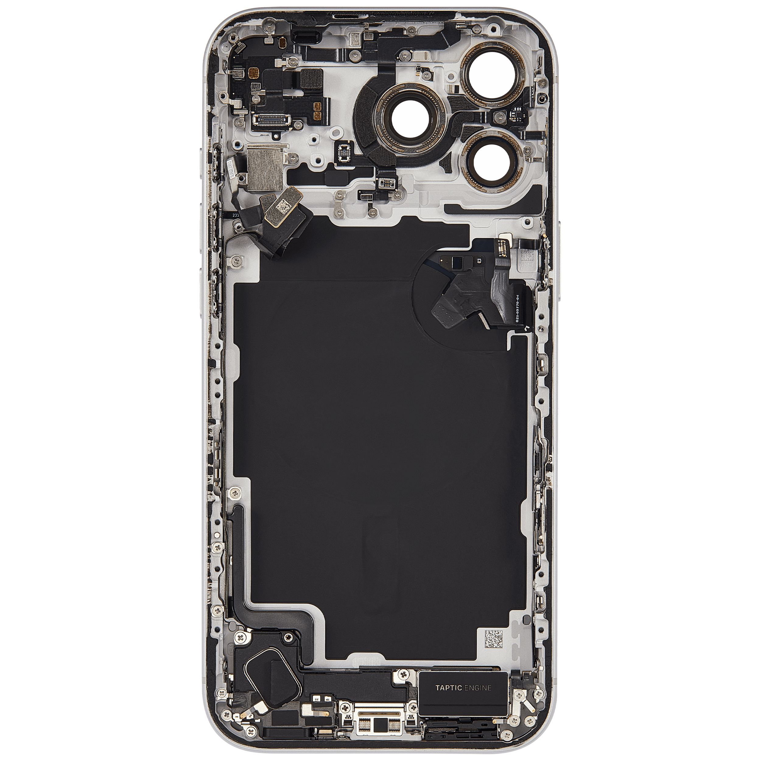 Rückgehäuse mit Ladebuchsen-Flex und Kleinteilen für iPhone 17 Pro Max (US-Version) (ausgebautes Originalteil: Grade C) (Silver (Silber)) – Bild 4