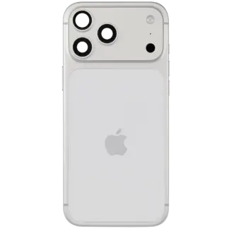 Rückgehäuse mit Ladebuchsen-Flex und Kleinteilen für iPhone 17 Pro Max (EU / globale Version) (ausgebautes Originalteil: Grade B) (Silver (Silber))
