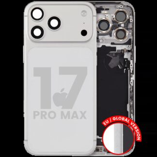 Rückgehäuse mit Ladebuchsen-Flex und Kleinteilen für iPhone 17 Pro Max (EU / globale Version) (ausgebautes Originalteil: Grade B) (Silver (Silber))