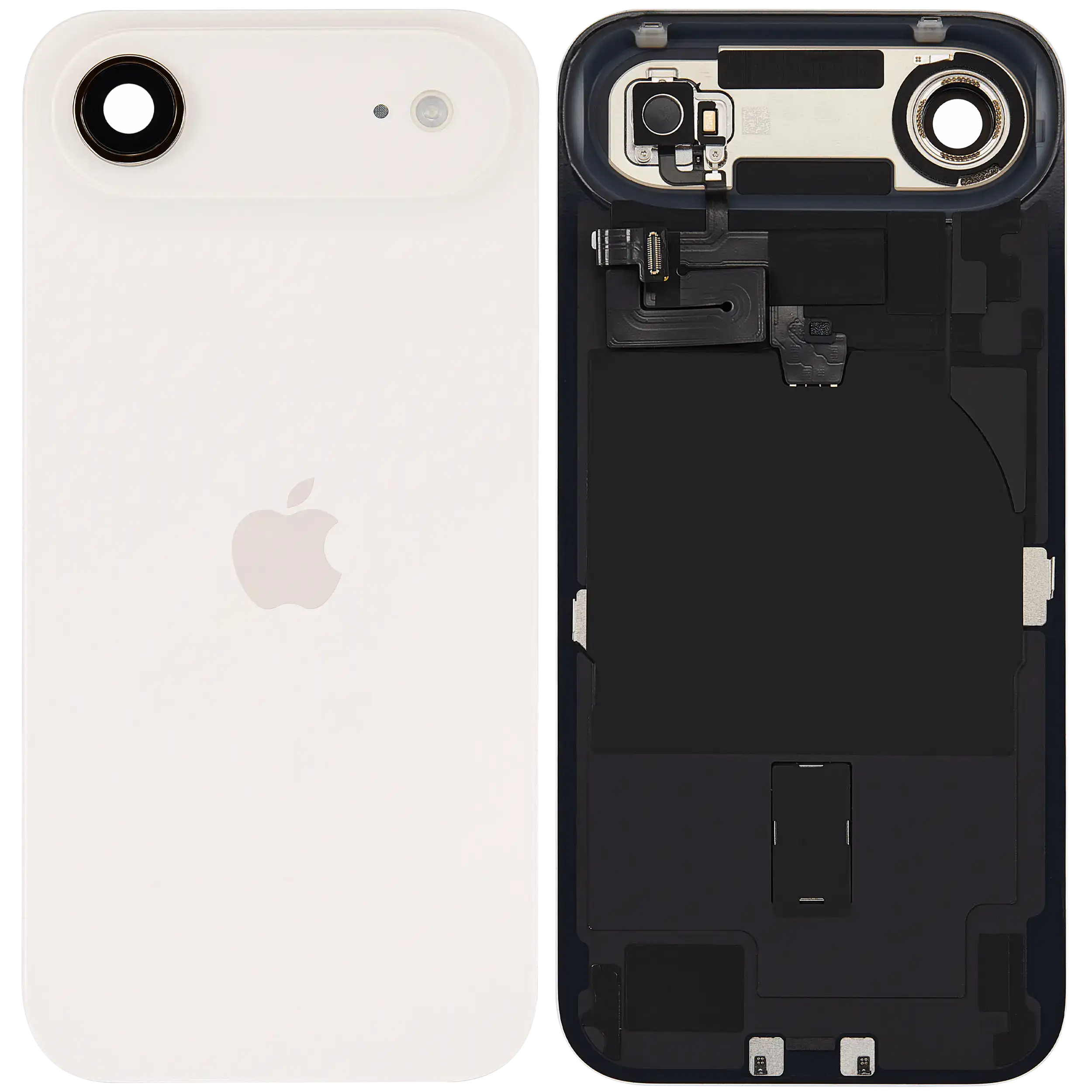 Rückglas mit MagSafe Magnet & NFC & Taschenlampen-Flexkabel für iPhone Air (ausgebautes Originalteil: Grade B) (Light Gold) – Bild 2
