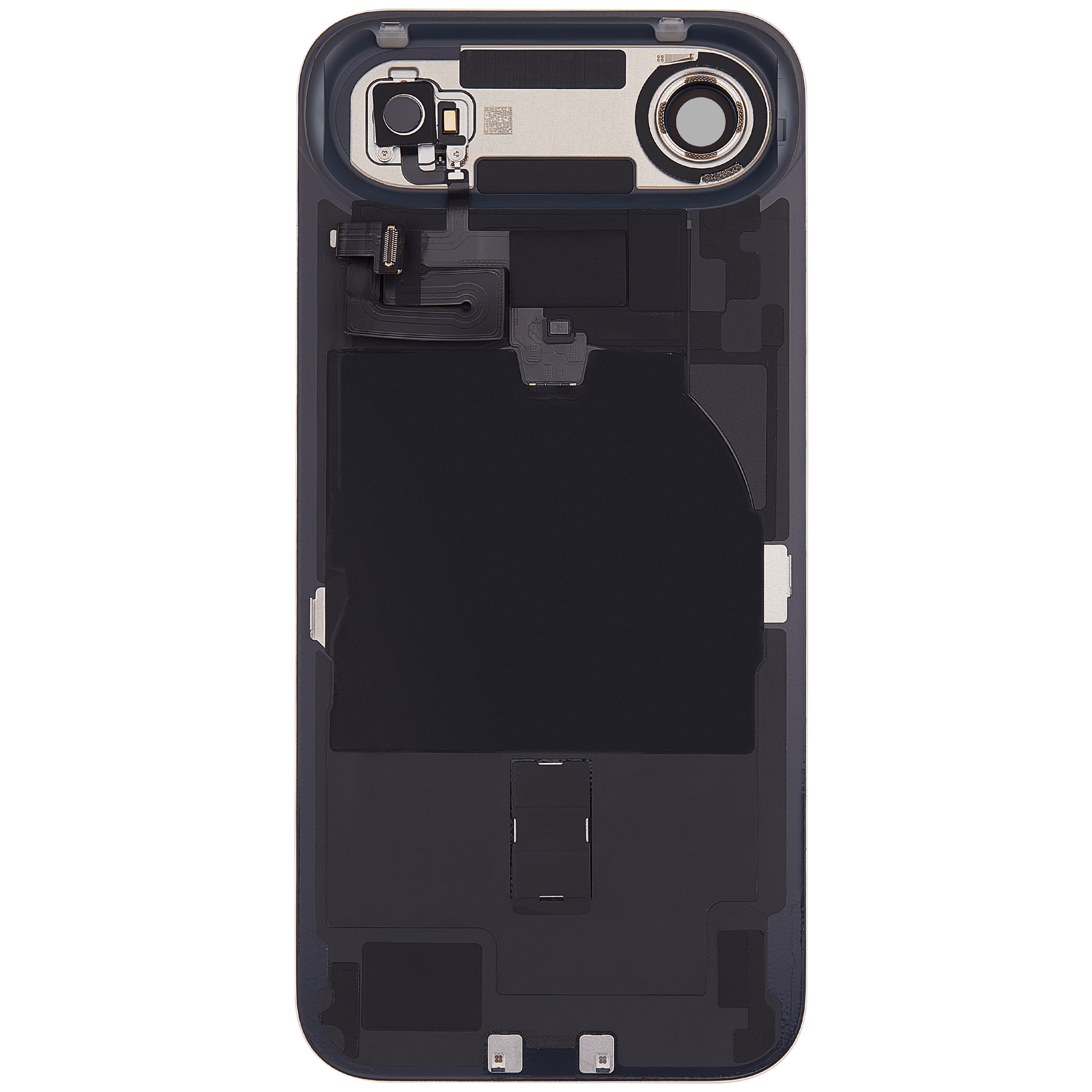 Rückglas mit MagSafe Magnet & NFC & Taschenlampen-Flexkabel für iPhone Air (ausgebautes Originalteil: Grade C) (Cloud White) – Bild 4