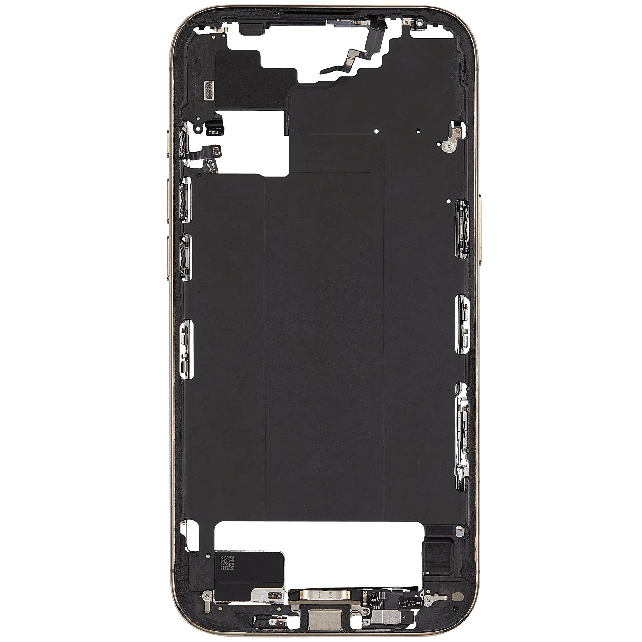 Mittelrahmen mit Ladebuchsen-Flex und Kleinteilen für iPhone Air (US / EU Version) (ausgebautes Originalteil: Grade B) (Light Gold) – Bild 3