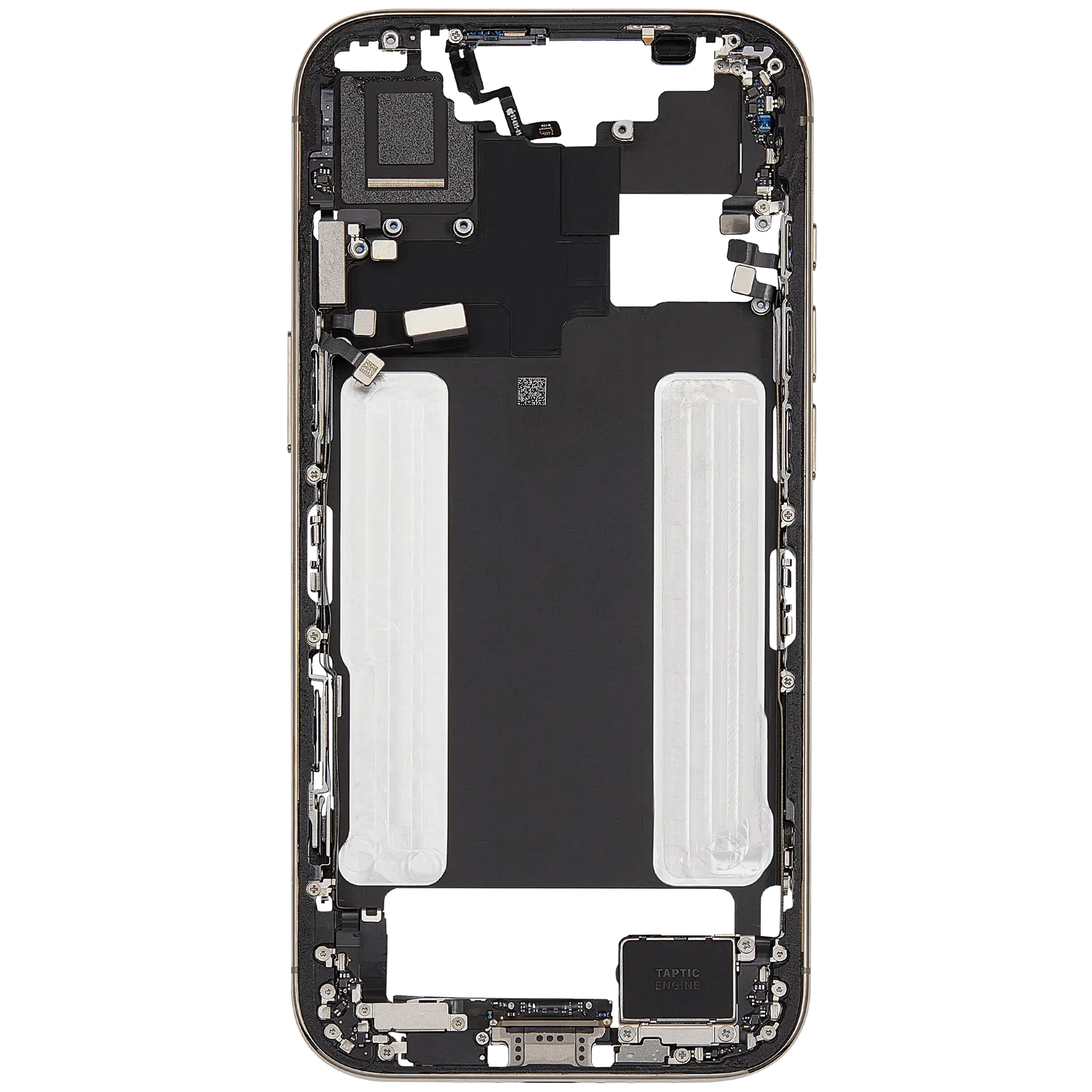 Mittelrahmen mit Ladebuchsen-Flex und Kleinteilen für iPhone Air (US / EU Version) (ausgebautes Originalteil: Grade B) (Light Gold) – Bild 4