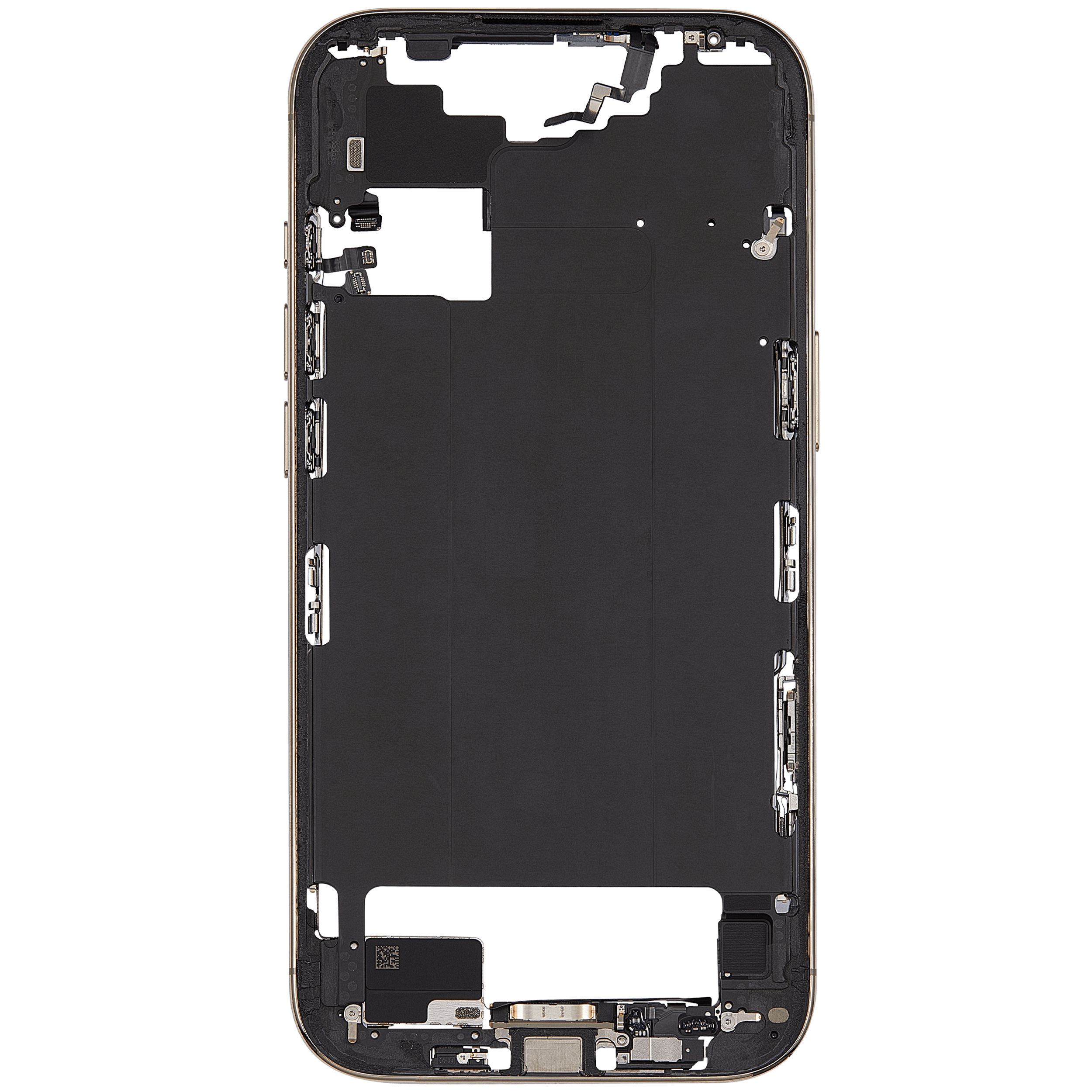 Mittelrahmen mit Ladebuchsen-Flex und Kleinteilen für iPhone Air (US / EU Version) (ausgebautes Originalteil: Grade C) (Light Gold) – Bild 3