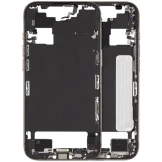 Mittelrahmen mit Kleinteilen für iPhone Air (US / EU Version) (ausgebautes Originalteil: Grade A) (Space Black)