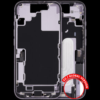 Mittelrahmen mit Ladebuchsen-Flex und Kleinteilen für iPhone 17 (EU / globale Version) (ausgebautes Originalteil: Grade B) (Lavender)