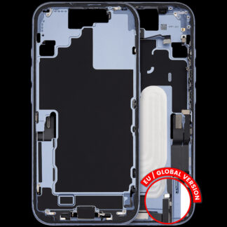 Mittelrahmen mit Ladebuchsen-Flex und Kleinteilen für iPhone 17 (EU / globale Version) (ausgebautes Originalteil: Grade C) (Mist Blue)