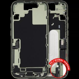 Mittelrahmen mit Ladebuchsen-Flex und Kleinteilen für iPhone 17 (EU / globale Version) (ausgebautes Originalteil: Grade C) (Sage)
