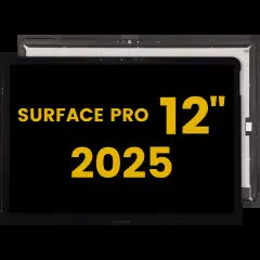 LCD Display mit Touchscreen-Digitizer für Microsoft Surface Pro 12" (2025) (professionell aufgearbeitet) (Black (Schwarz))