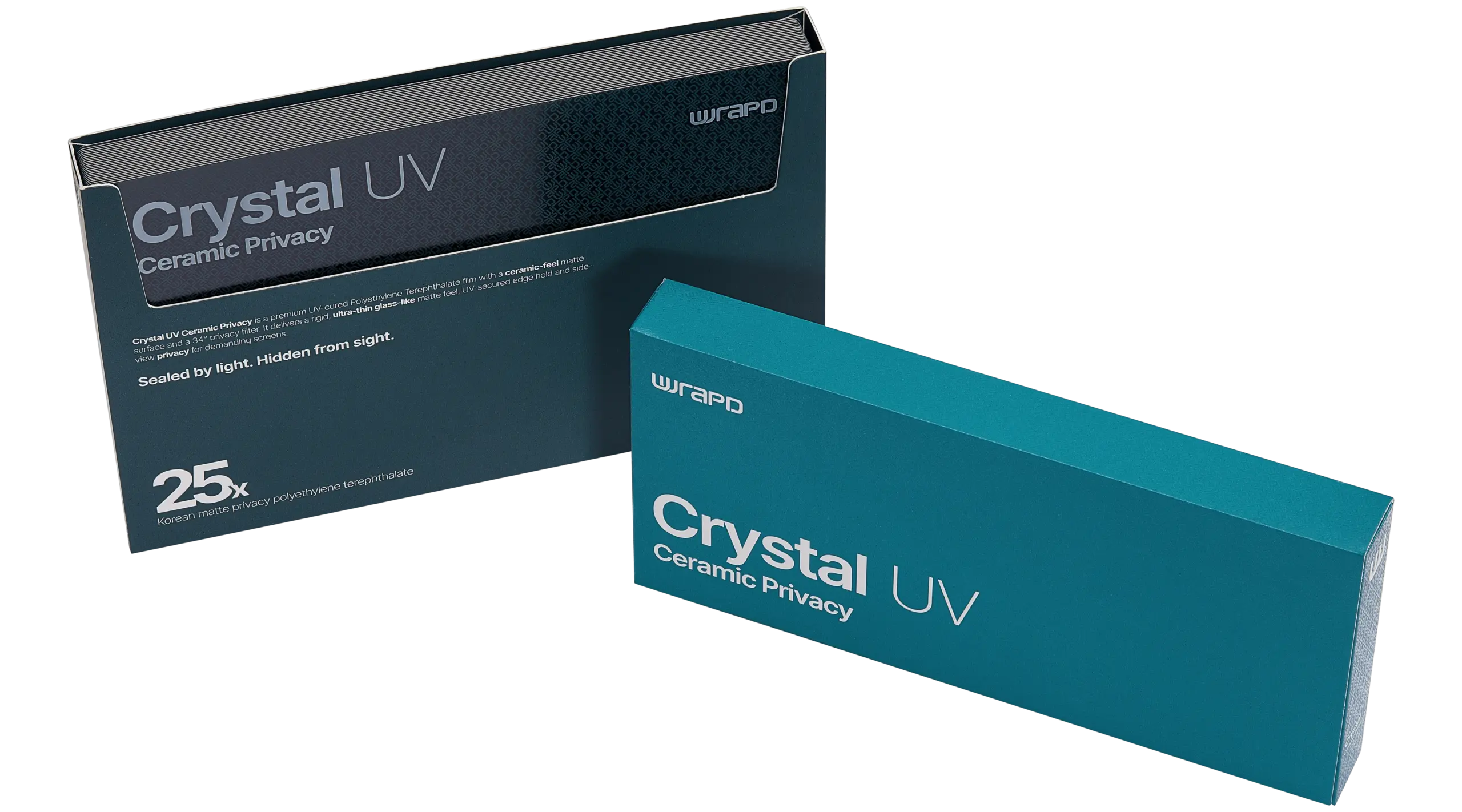 Wrapd Crystal UV - UV PET Display Protector Film (25er-Pack) (Matte Privacy) – Bild 4
