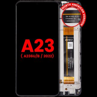 LCD Display mit Rahmen für Samsung Galaxy A23 5G (A236U/B / 2022) (North American U/B Version) (Aftermarket Plus)