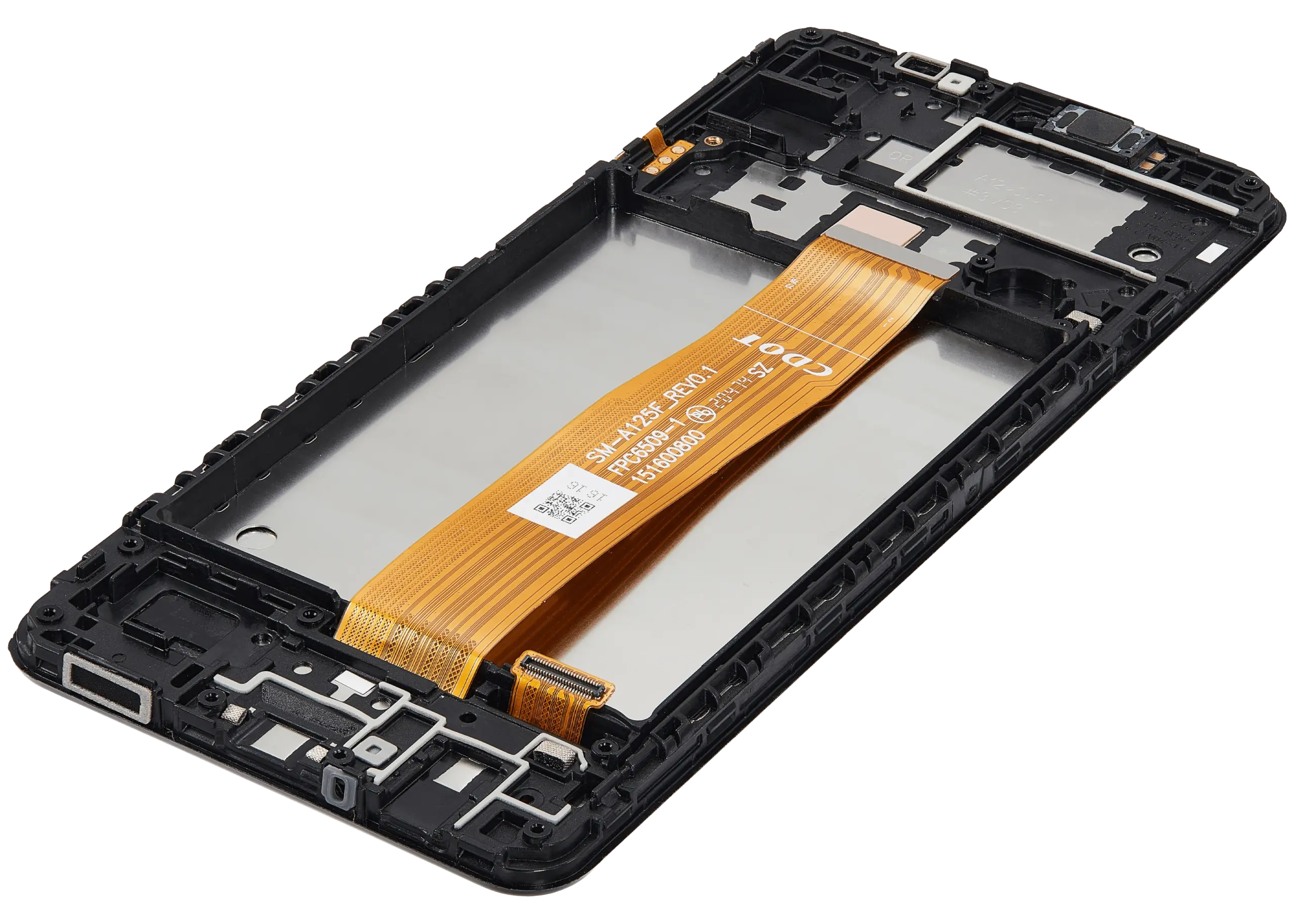 LCD Display mit Rahmen für Samsung Galaxy A12 (A125 / 2020) (Aftermarket Plus) – Bild 4