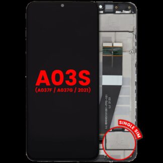 LCD Display mit Rahmen für Samsung Galaxy A03s (A037F / A037G / 2021) (Single Sim) (Type C Rahmen) (Aftermarket Plus)