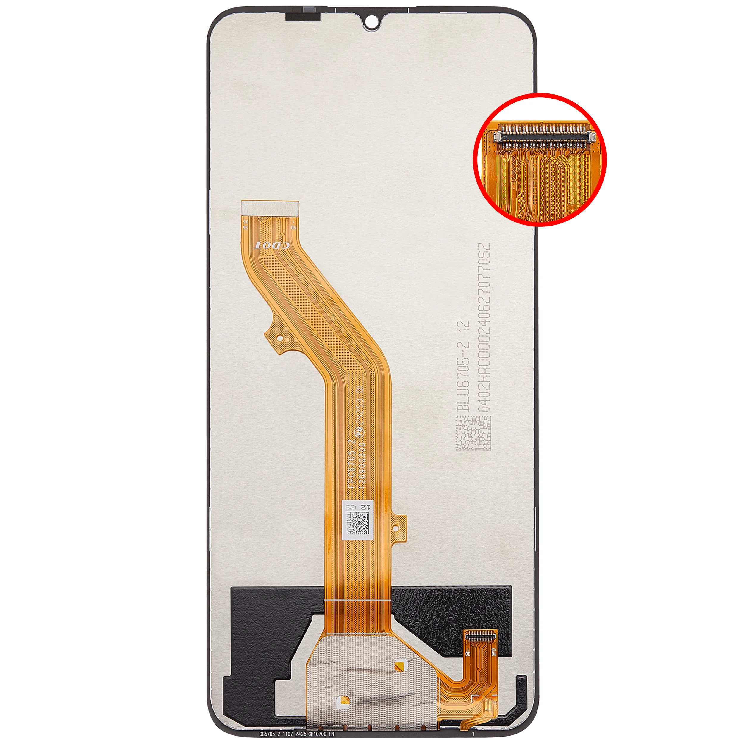 LCD Display ohne Rahmen für TCL 40 SE (T610K) (professionell aufgearbeitet) – Bild 3