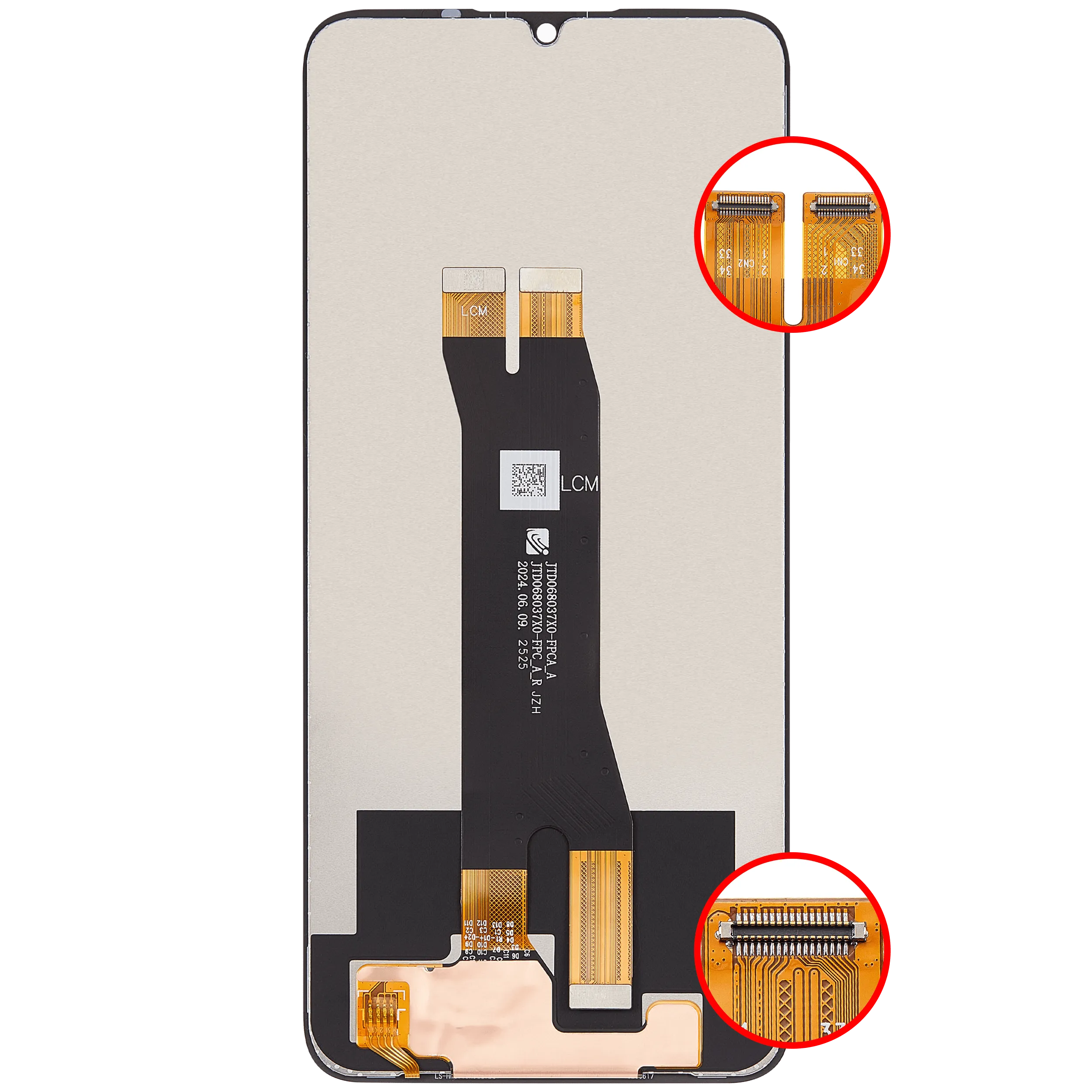 LCD Display ohne Rahmen für ZTE Blade A35 (Z2453) / A55 (Z2450) (professionell aufgearbeitet) – Bild 3
