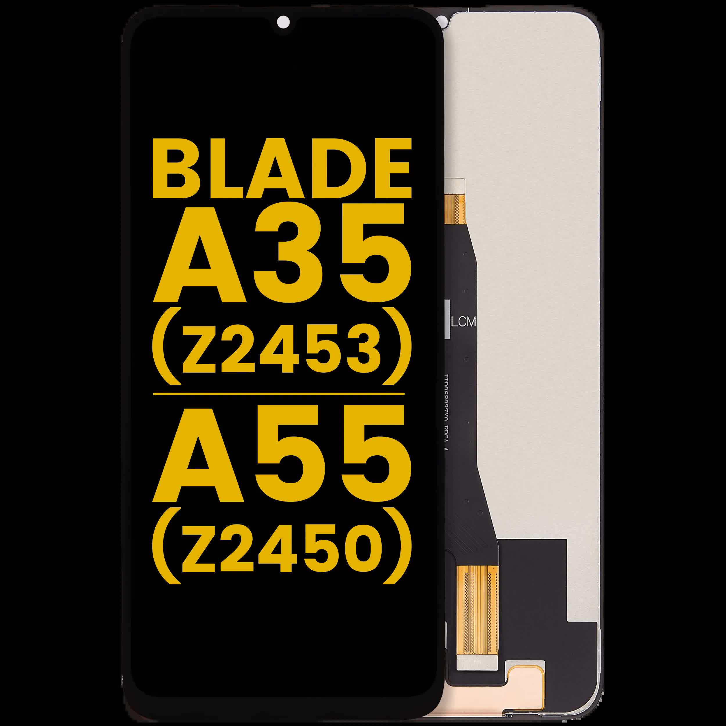 LCD Display ohne Rahmen für ZTE Blade A35 (Z2453) / A55 (Z2450) (professionell aufgearbeitet)