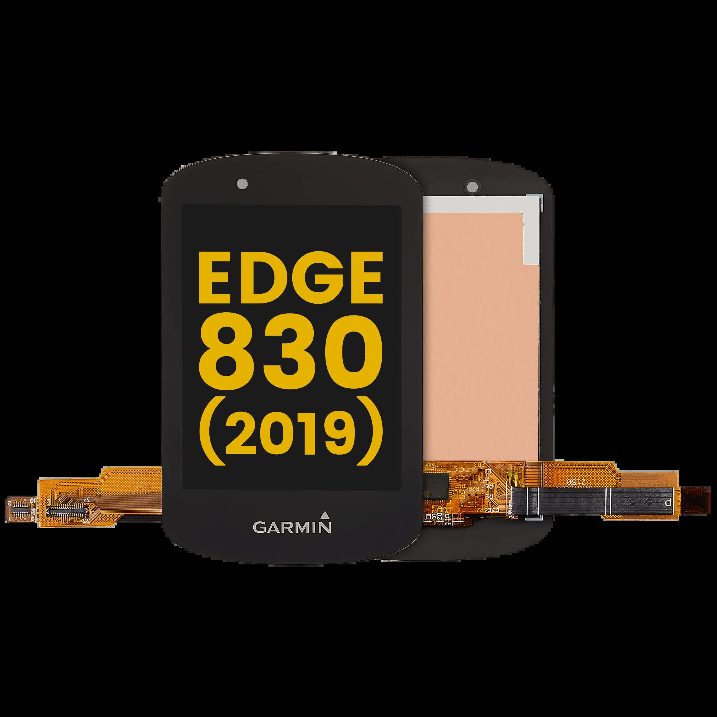 LCD Display ohne Rahmen für Garmin Edge 830 (2019) (Premium) (Black (Schwarz))