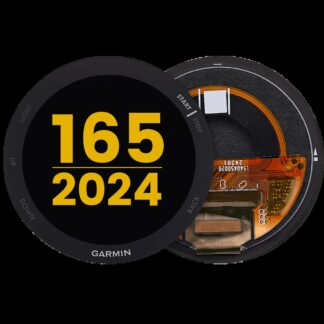 OLED Display ohne Rahmen für Garmin Forerunner 165 (2024) (Premium) (Black (Schwarz))