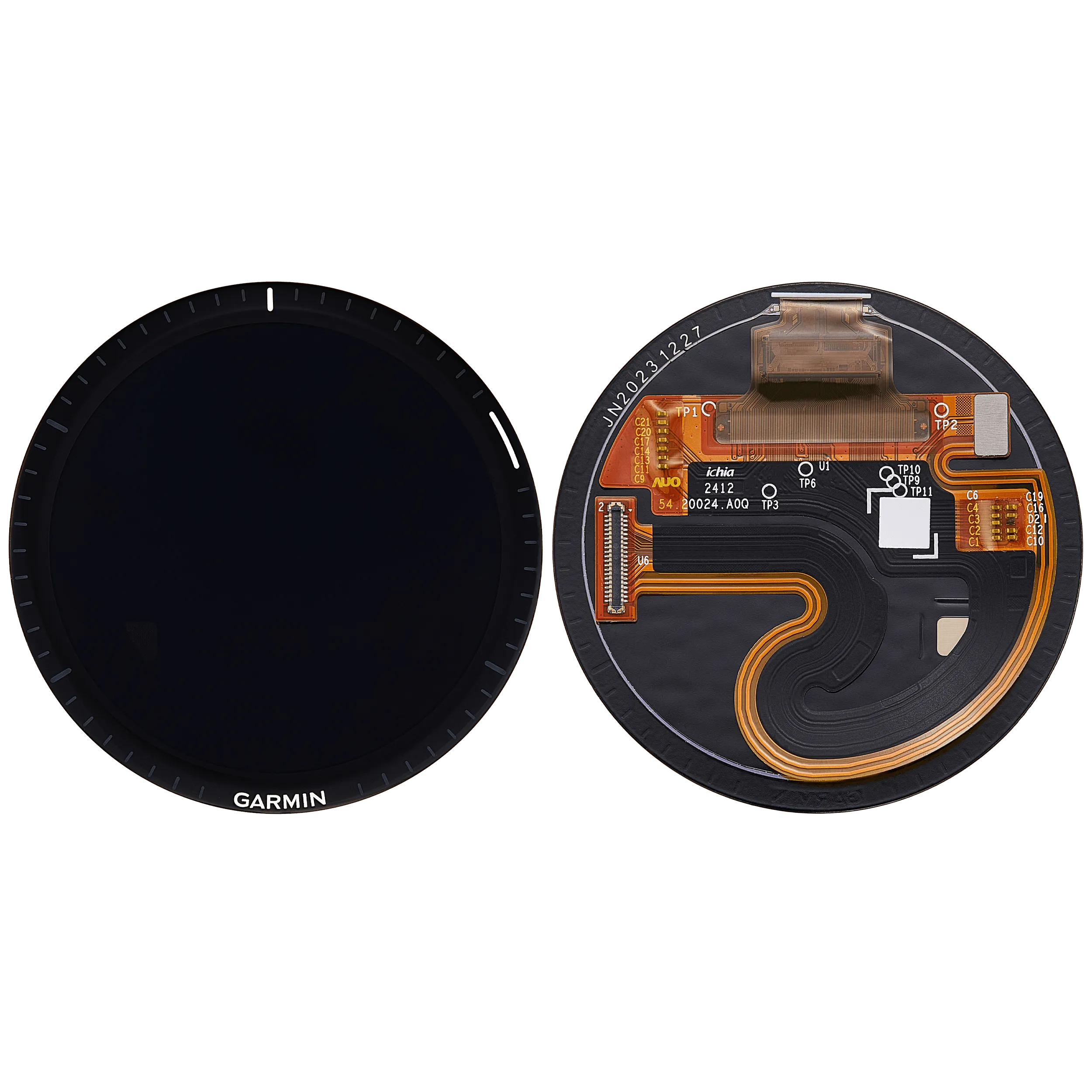 OLED Display ohne Rahmen für Garmin Forerunner 965 (2023) (Premium) (Black (Schwarz)) – Bild 2