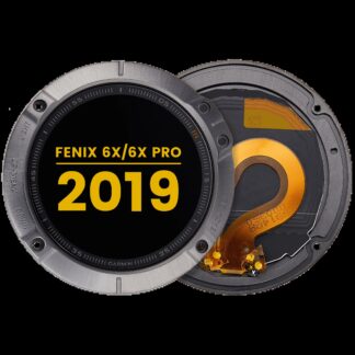 LCD Display mit Rahmen für Garmin Fenix 6X / 6X Pro (2019) (Premium) (Black (Schwarz))