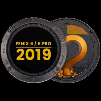 LCD Display mit Rahmen für Garmin Fenix 6 / 6 Pro (2019) (Premium) (Black (Schwarz))