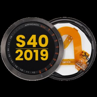 LCD Display mit Rahmen für Garmin Approach S40 (2019) (Premium) (Black (Schwarz))