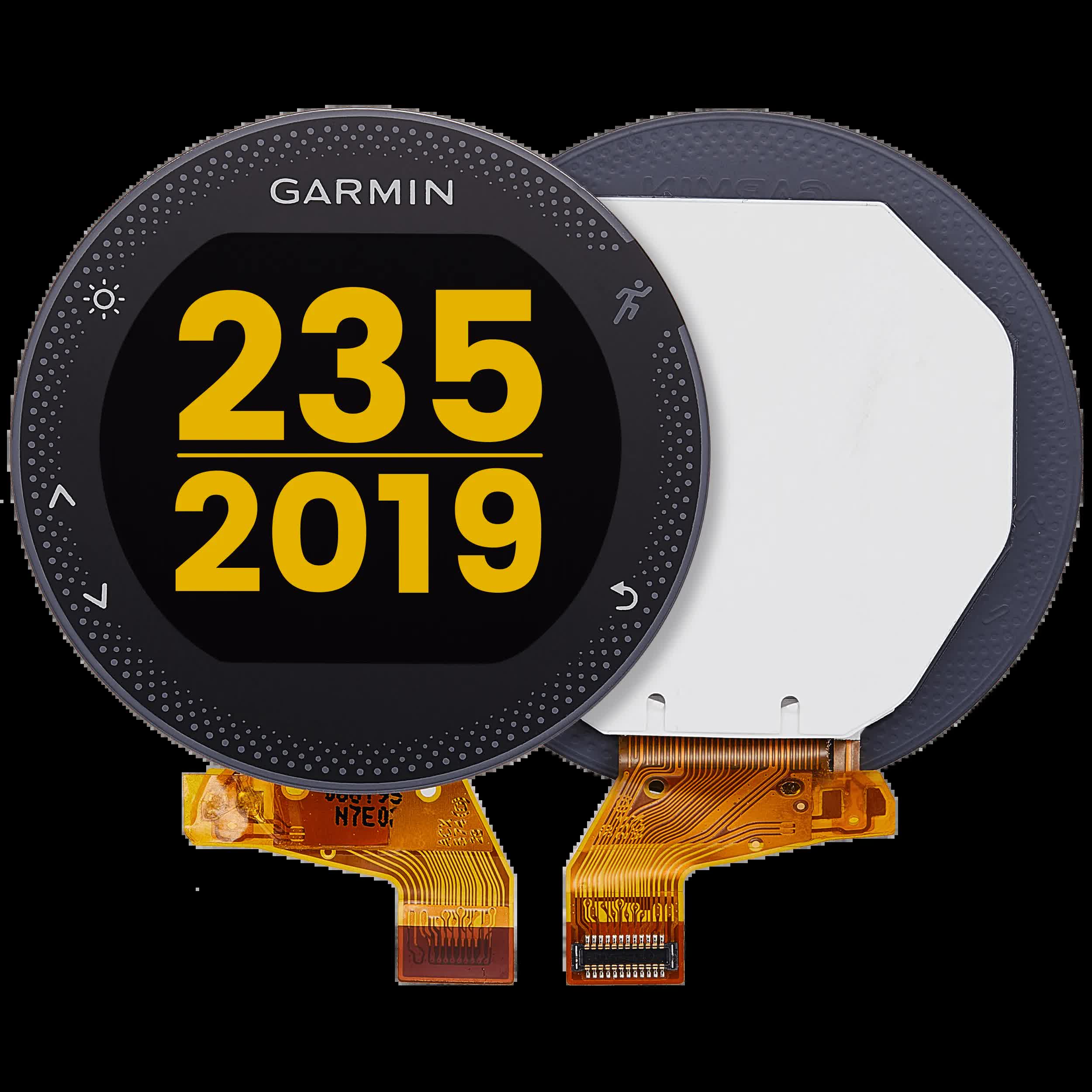 LCD Display ohne Rahmen für Garmin Forerunner 235 (2015) (Premium) (Gray (Grau))