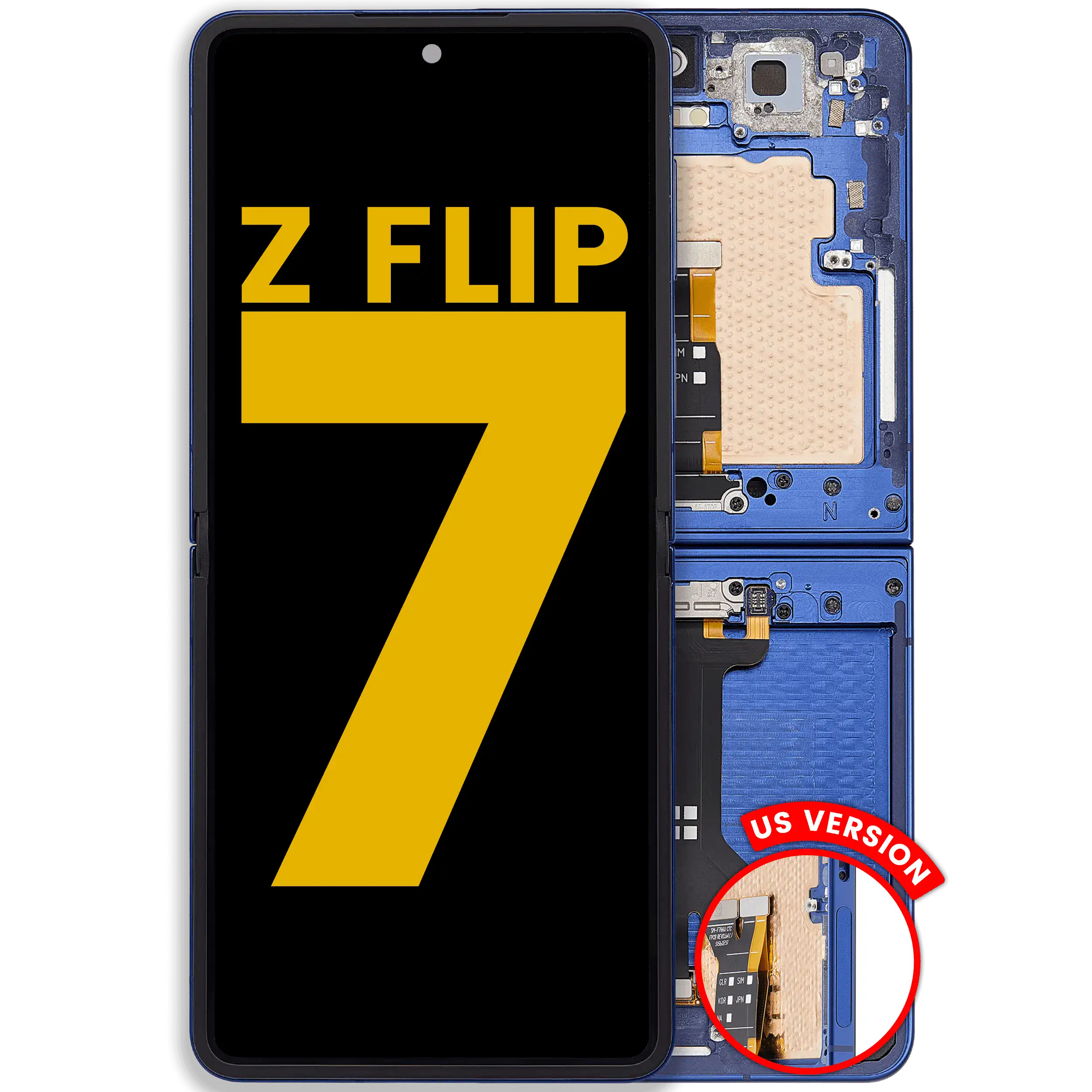 Inner Baugruppe ohne Rahmen für Samsung Galaxy Z Flip 7 (Panel einzeln) (US & International) (Service Pack) – Bild 2