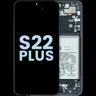OLED Display mit Rahmen für Samsung Galaxy S22 Plus 5G (US & International) (Service Pack) (Graphite)