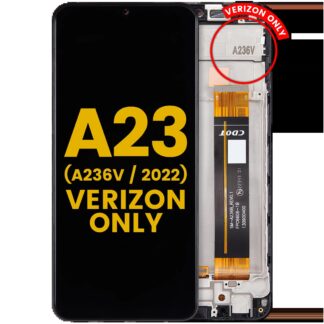 LCD Display mit Rahmen für Samsung Galaxy A23 5G (A236V / 2022) (Verizon V Version) (ausgebautes Originalteil: Grade B)