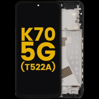 LCD Display mit Rahmen für TCL K70 5G (T522A) (professionell aufgearbeitet)