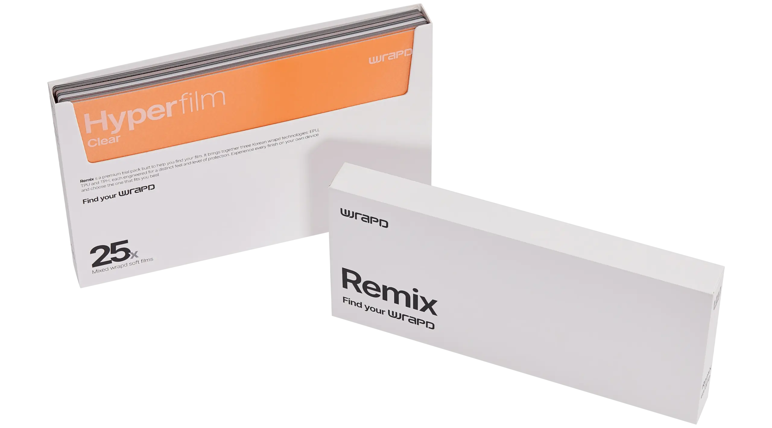 Wrapd Remix - Assorted Display Protector Film (FlexShield + HardSkin + HyperFilm + HyperShield) (25er-Pack) – Bild 3